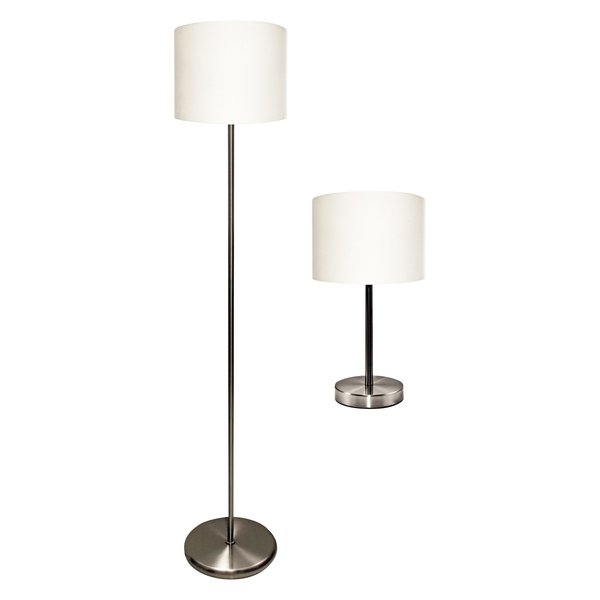 Ledu Lamp Set, w/Table and Floor Lamp, PK2 L9135